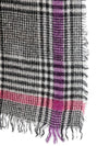 Faliero Sarti Plaid-pattern frayed-edge scarf
