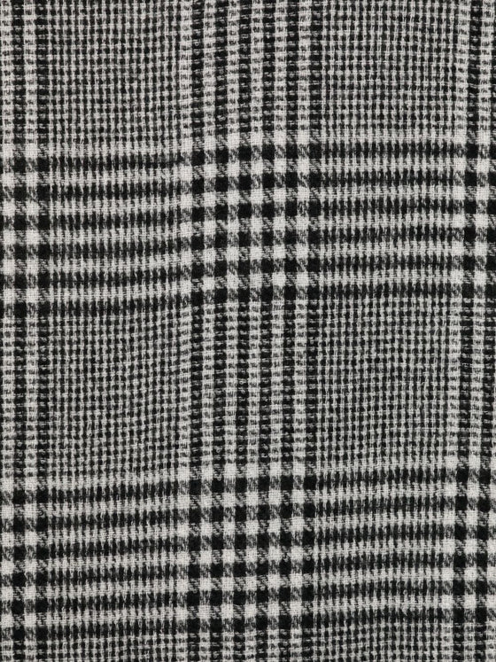Faliero Sarti Plaid-pattern frayed-edge scarf
