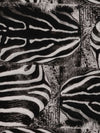 Faliero Sarti Zebra-print fringed scarf