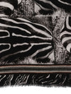 Faliero Sarti Zebra-print fringed scarf