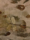 Faliero Sarti Leaf-print frayed scarf