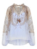 Zimmermann Paisley-print ruffled blouse