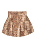 Zimmermann Snakeskin-effect belted skirt