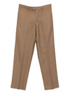 Emporio Armani Pressed-crease front-fastening trousers