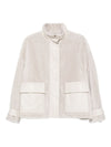 Emporio Armani Patch-pocket shearling jacket