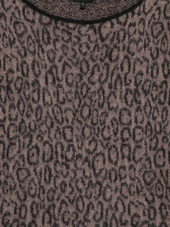 Emporio Armani Leopard-print crew-neck sweater