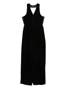  Emporio Armani Button-fastening V-neck jumpsuit