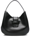 Emporio Armani Braided-detail leather shoulder bag