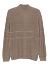 Emporio Armani High-neck striped sweater