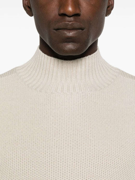 Emporio Armani High-neck striped sweater