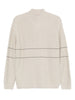 Emporio Armani High-neck striped sweater