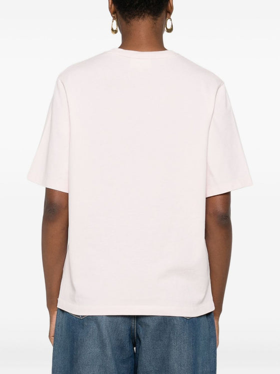 Maison Kitsuné Fox-embroidered cotton T-shirt