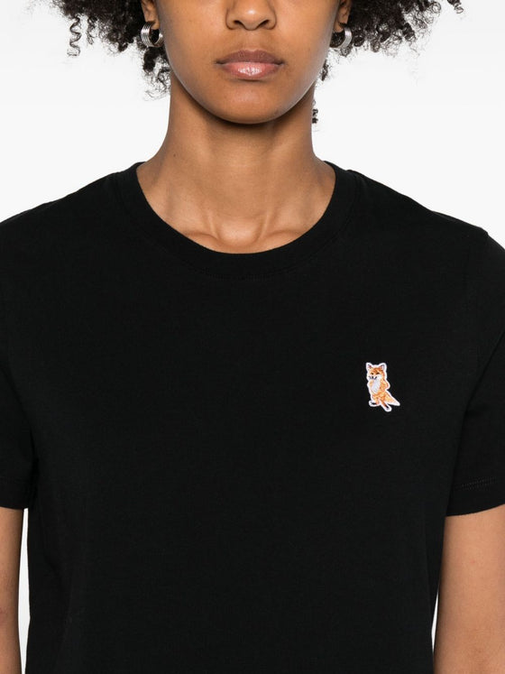 Maison Kitsuné Cotton T-shirt with fox embroidery