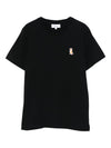 Maison Kitsuné Cotton T-shirt with fox embroidery