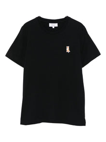  Maison Kitsuné Cotton T-shirt with fox embroidery