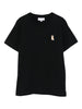 Maison Kitsuné Cotton T-shirt with fox embroidery