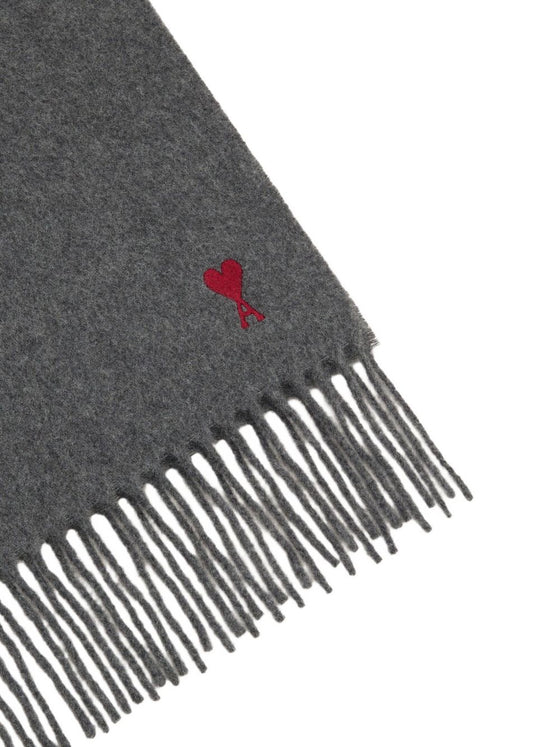 Ami Paris Scarfs Grey