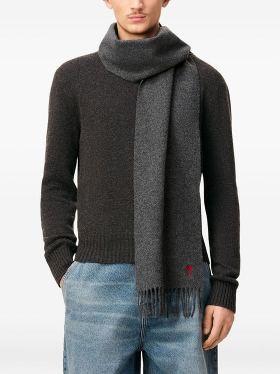 Ami Paris Scarfs Grey