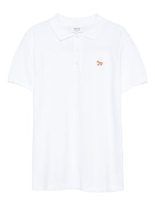  Maison Kitsuné Fox-embroidered polo shirt