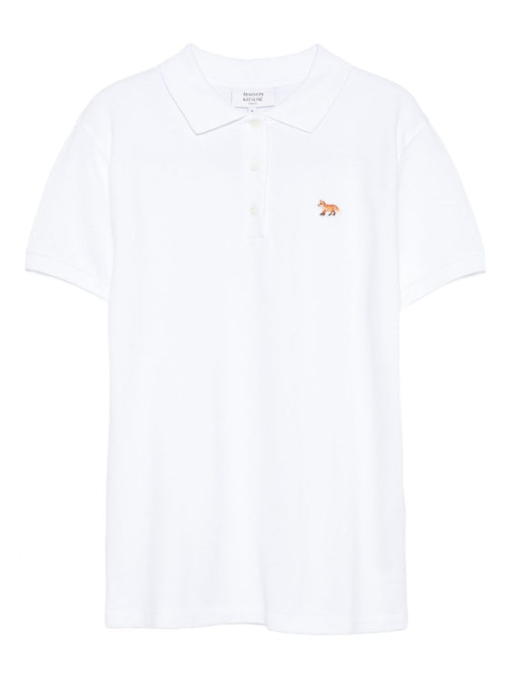 Maison Kitsuné Fox-embroidered polo shirt