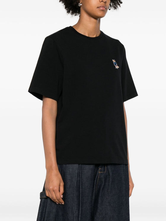 Maison Kitsuné Cotton T-shirt with fox embroidery