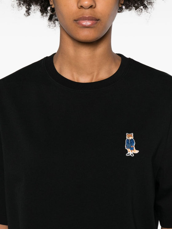 Maison Kitsuné Cotton T-shirt with fox embroidery