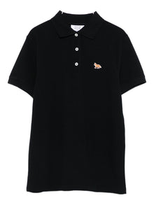  Maison Kitsuné Fox-embroidered polo shirt
