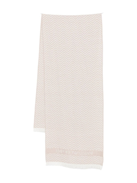 Emporio Armani Scarfs White
