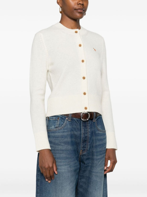 Maison Kitsuné Cardigan with embroidery