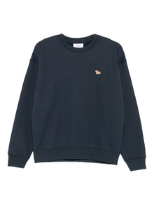  Maison Kitsuné Fox-embroidered cotton sweatshirt