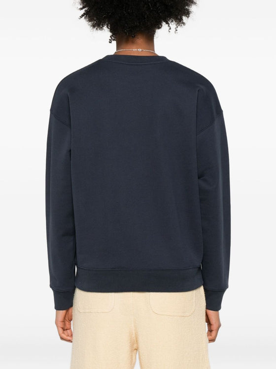 Maison Kitsuné Fox-embroidered cotton sweatshirt