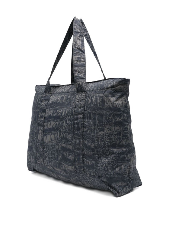 Adidas By Stella McCartney Foldable bag with a slightly shiny crocodile print