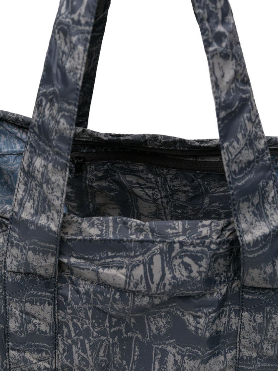 Adidas By Stella McCartney Foldable bag with a slightly shiny crocodile print