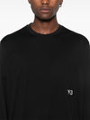 Y-3 T-shirts and Polos Black