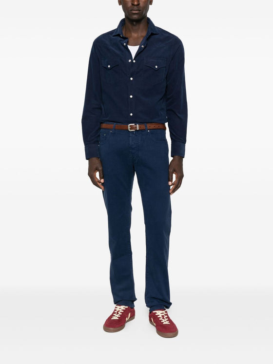 Brunello Cucinelli Shirts Blue