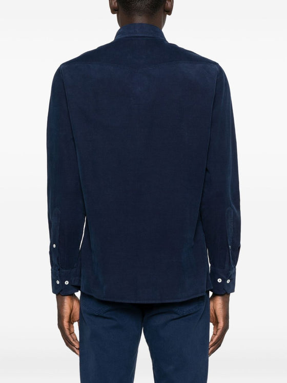 Brunello Cucinelli Shirts Blue