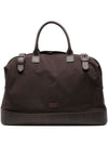 Emporio Armani Duffel bag with crocodile-print leather details