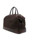 Emporio Armani Duffel bag with crocodile-print leather details