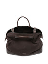 Emporio Armani Duffel bag with crocodile-print leather details