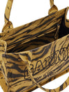 Ganni Zebra Print Large Tote
