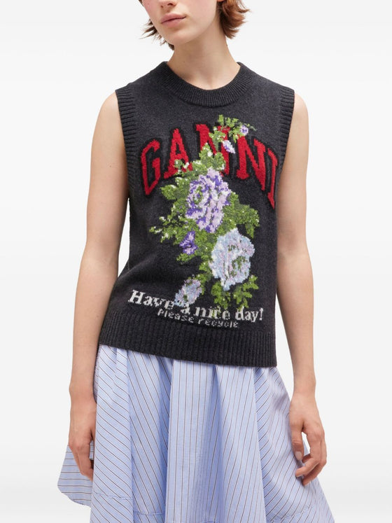 GANNI Sweaters Grey