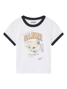  GANNI T-shirts and Polos White
