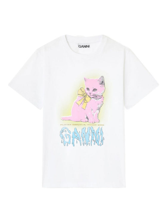 GANNI T-shirts and Polos White