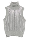Ermanno Scervino Sequin-embellishment top