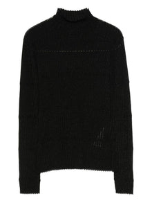  Emporio Armani Rib-knit high-neck sweater