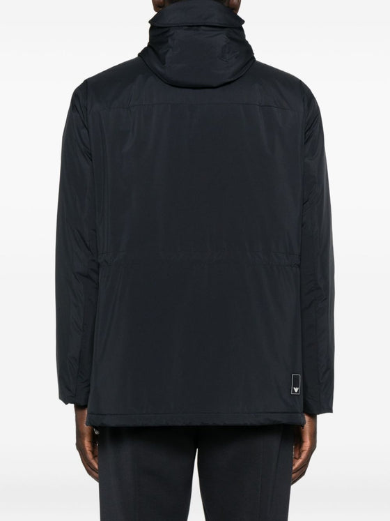 Emporio Armani Hooded multi-pocket coat