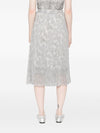 Ermanno Scervino Pleated floral midi skirt