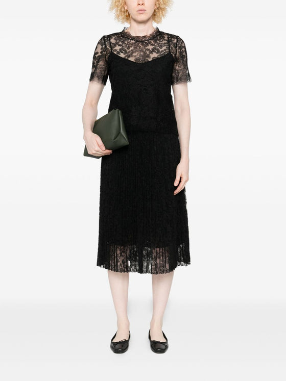 Ermanno Scervino Floral-lace short-sleeve top