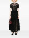 Ermanno Scervino Lace midi pleated skirt
