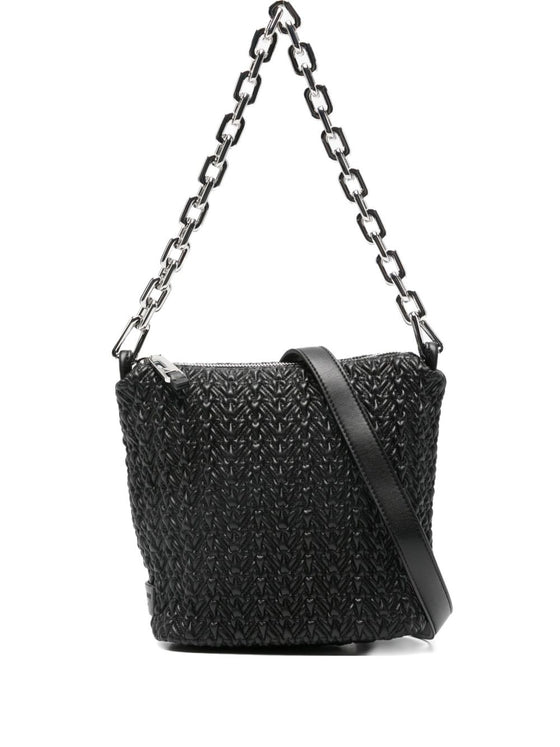 Emporio Armani Small Hobo Bag in Embossed Leather